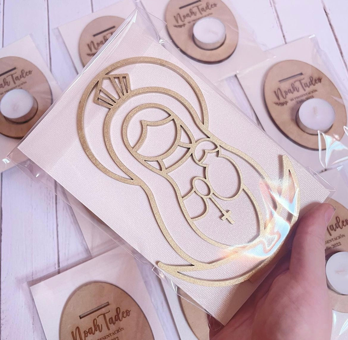 12 pzs Virgencitas con veladoras