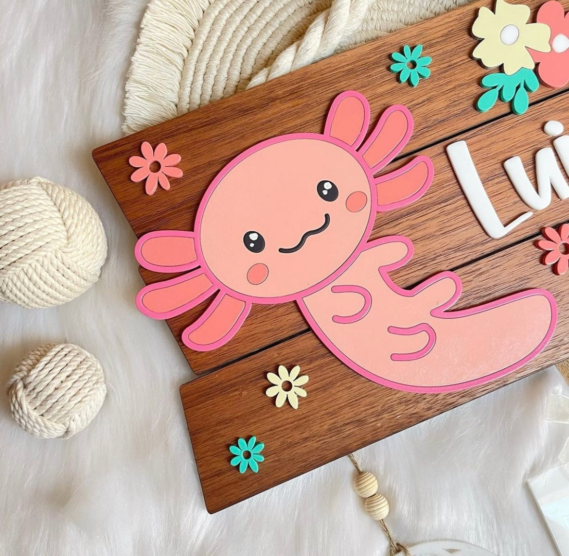 Ajolotito Mexicano Flores