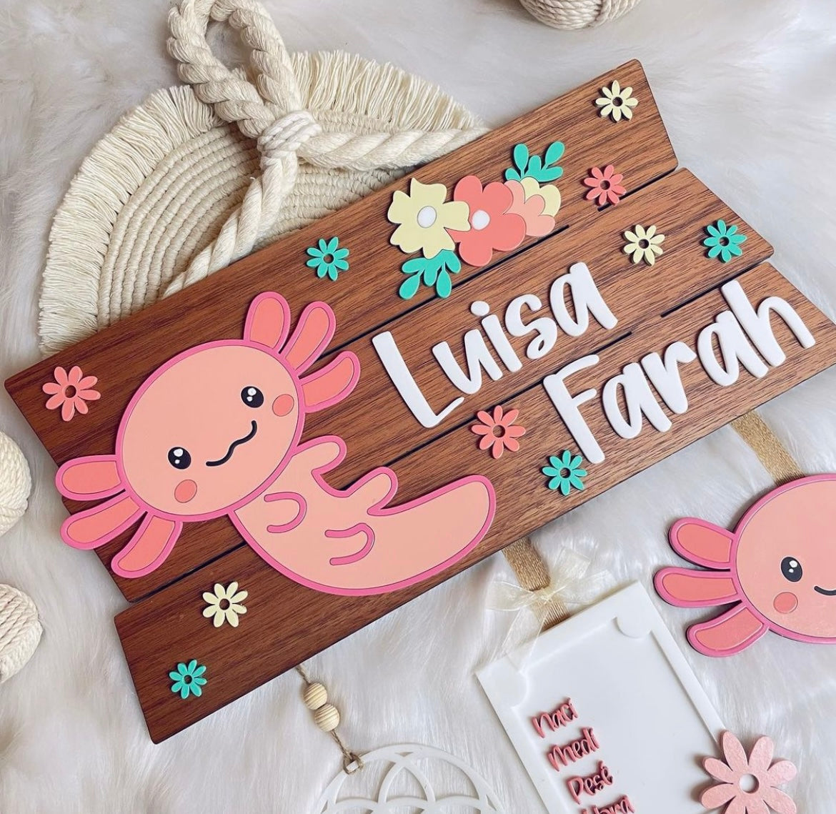 Ajolotito Mexicano Flores