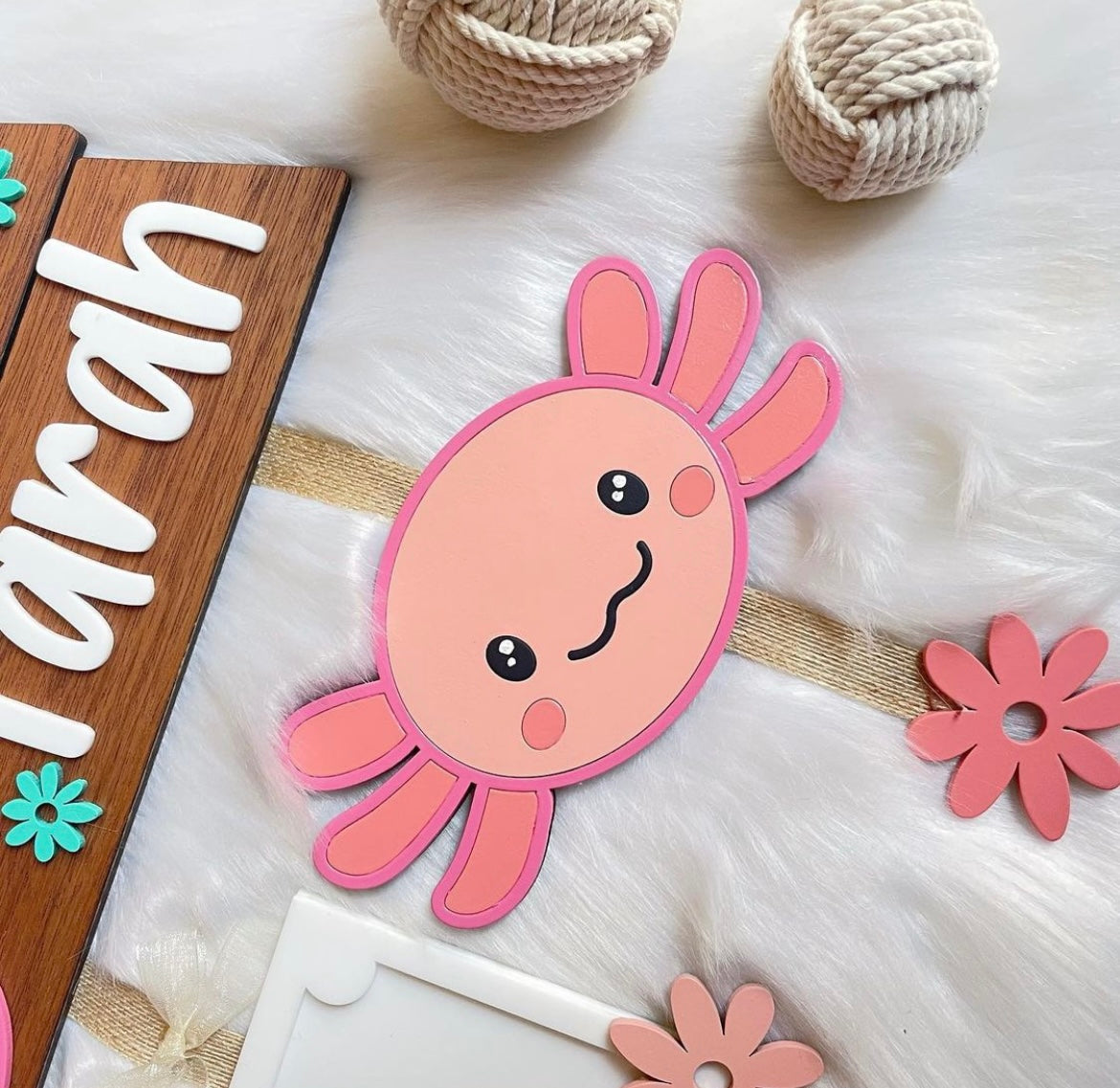 Ajolotito Mexicano Flores