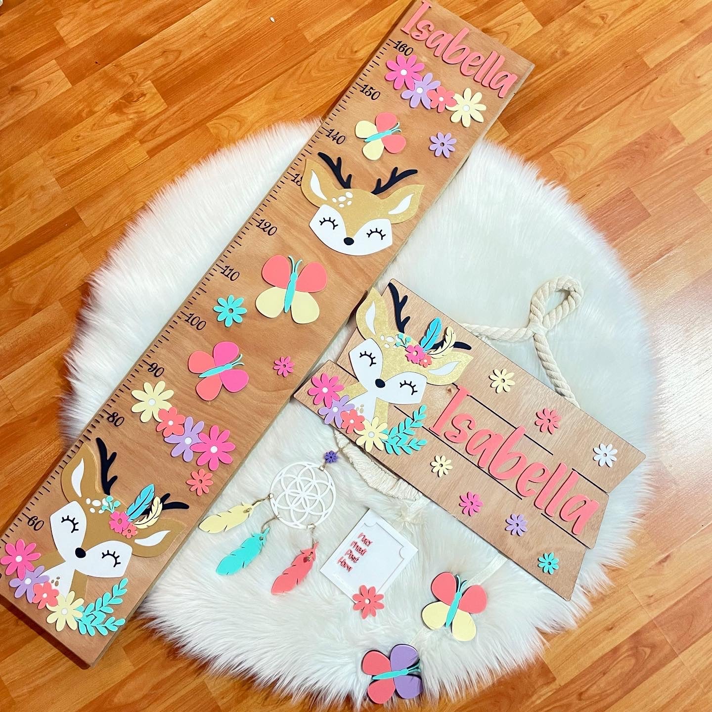 Venada con mariposas combo