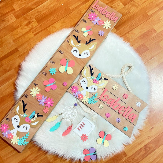 Venada con mariposas combo